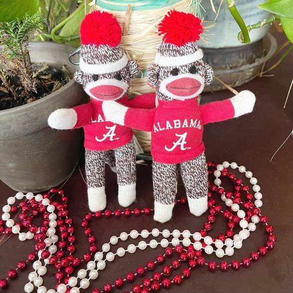 2 Plushland Alabama Monkeys With Beads NWOT - Picture 5 of 8